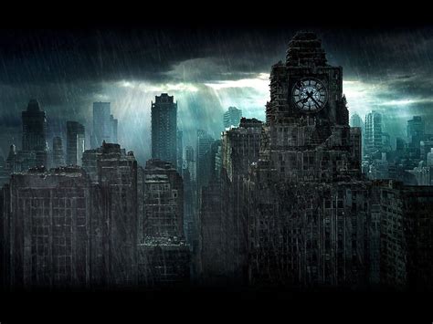 gotham city place|gotham city ruins.